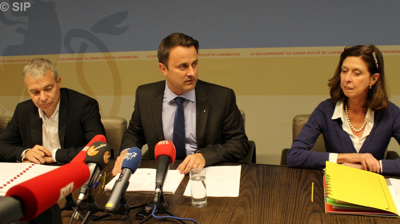 Dan Kersch, Xavier Bettel, Lydia Mutsch